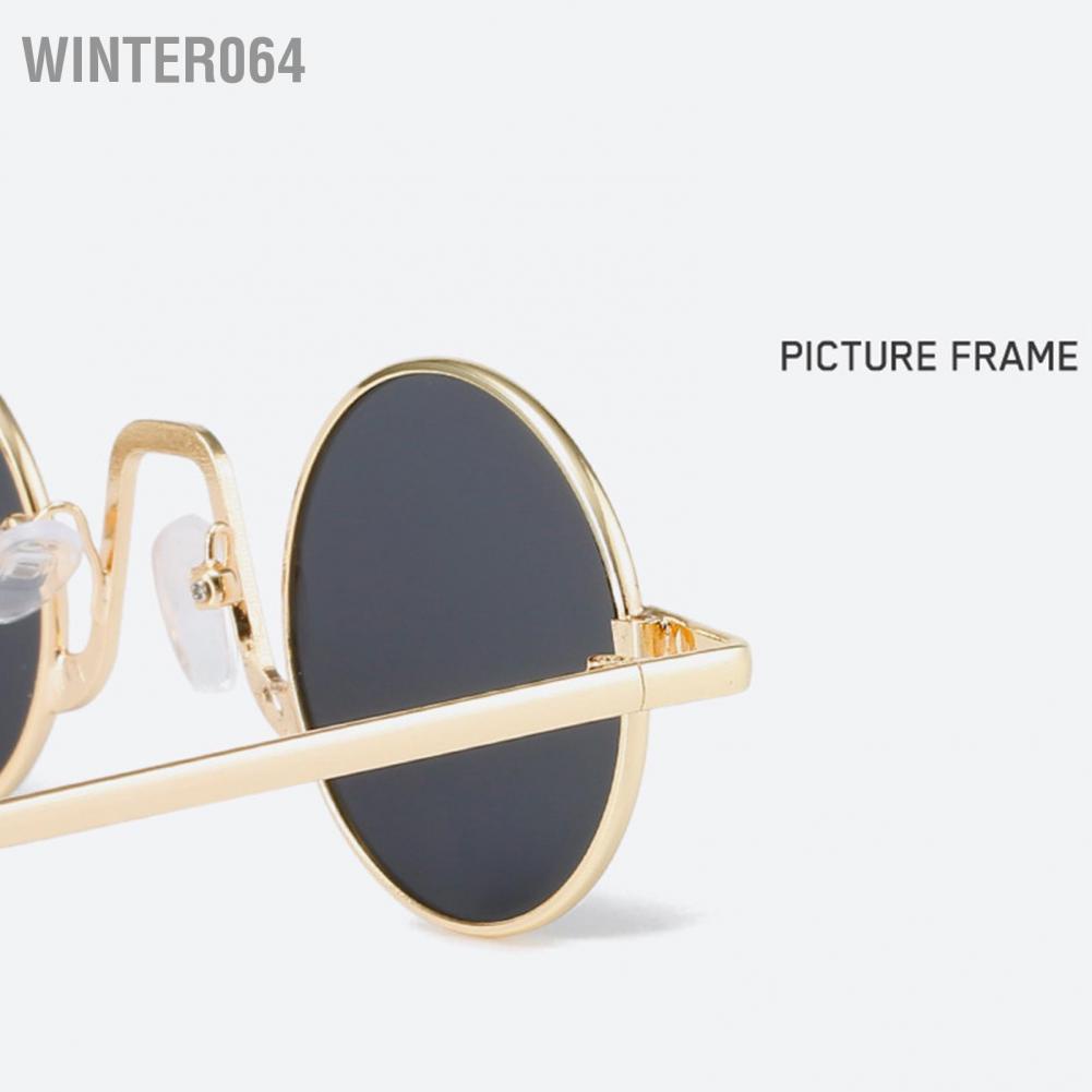 Winter064 Round Sunglasses Metal Fashion Unisex Glasses Retro Eyeglasses Outdoor Clothing Accessories