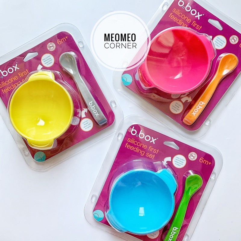 Bộ chén / bát ăn dặm Silicone B.box Úc cho bé Bbox