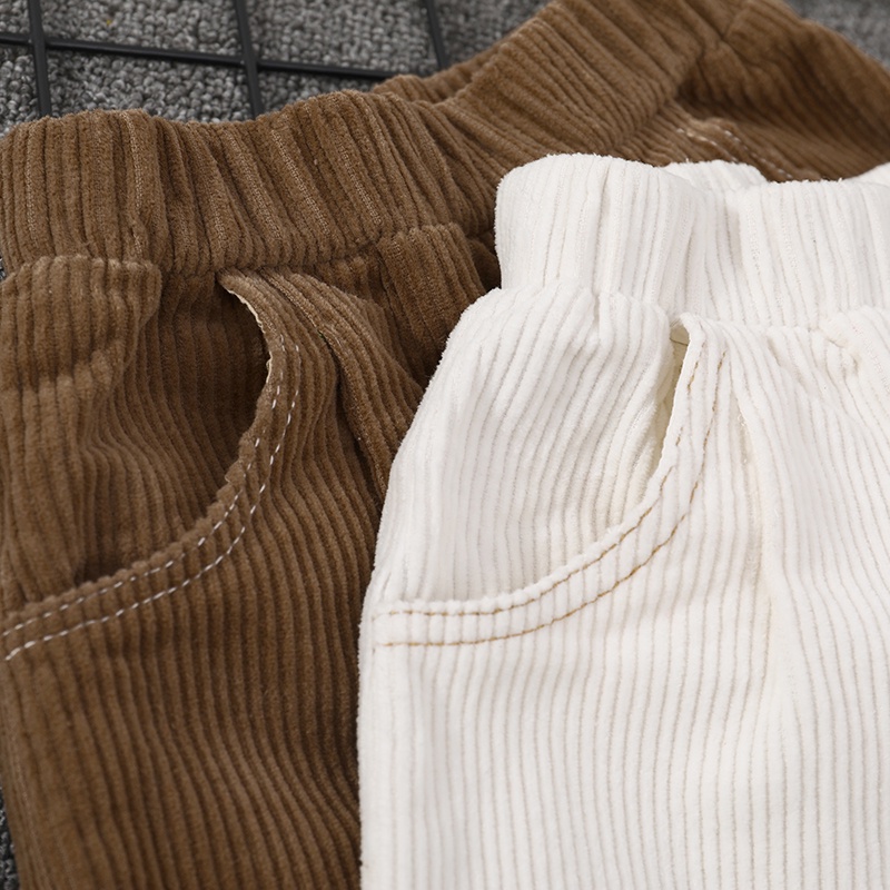 Quần Dài Vải Nhung cotton Thời Trang Hàn Quốc 2023 Cho Bé Trai