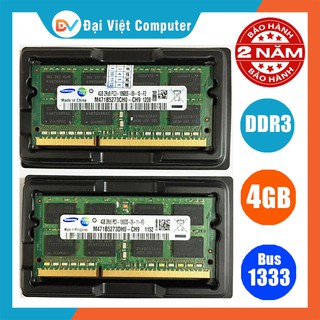 Ram Laptop 4GB DDR3 bus 1333 (hãng ngẫu nhiên) samsung hynix kingston PC3 10600s ...
