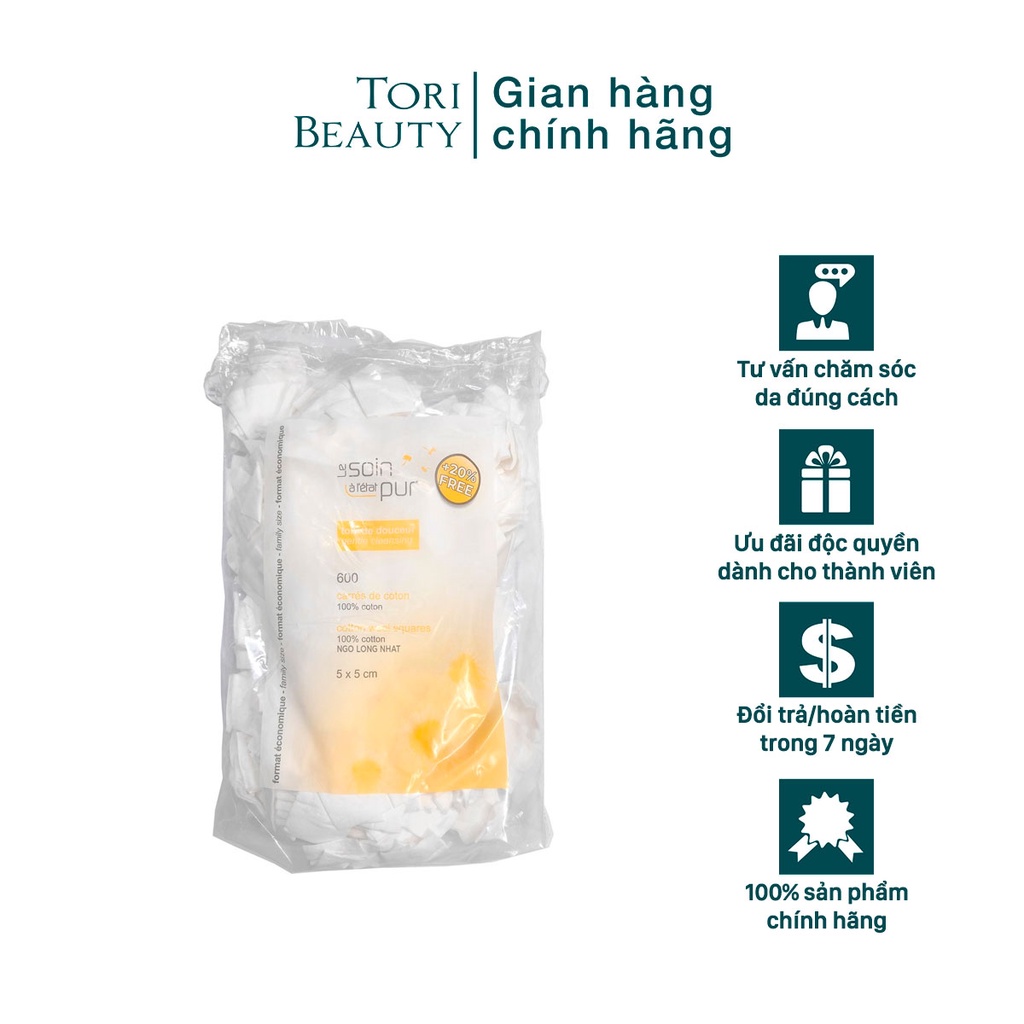 Bông Tẩy Trang Pháp Tetra Medical Cotton 600 miếng