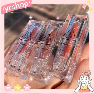 [Hàng mới về] Son kem lì thiết kế vỏ dáng vuông trong suốt thời trang