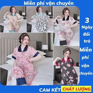 Đồ ngủ bigsize 55-100kg dtn03 đồ bộ bigsize pijama bigsize mặc nhà chất lụa cao cấp