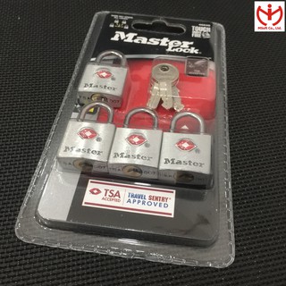 [Hỏa tốc HCM] Bộ 4 ổ khóa vali Master Lock 4683 EURQ rộng 20mm dùng chung chìa - khóa hành lý - MSOFT