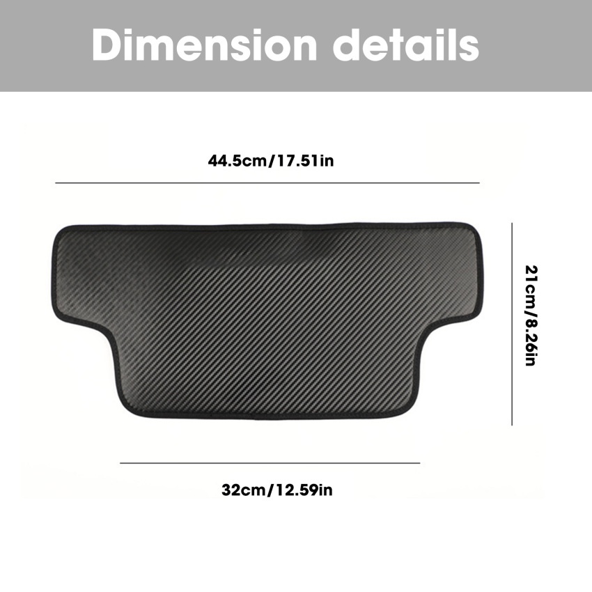 1 Miếng Đệm Da PU Chống Đá Bẩn Cho Ghế Sau Xe Hơi