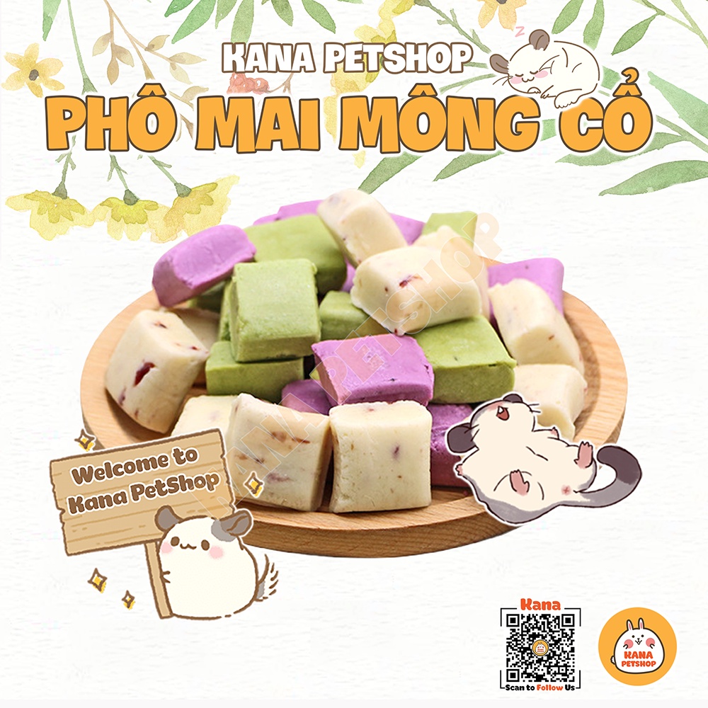 Viên Phô Mai Sữa Non Hamster FREESHIP Phô Mai Dinh Dưỡng Siêu Béo CheeseThức Ăn Dặm Cho Hamster , Sóc , Sóc Bay Úc