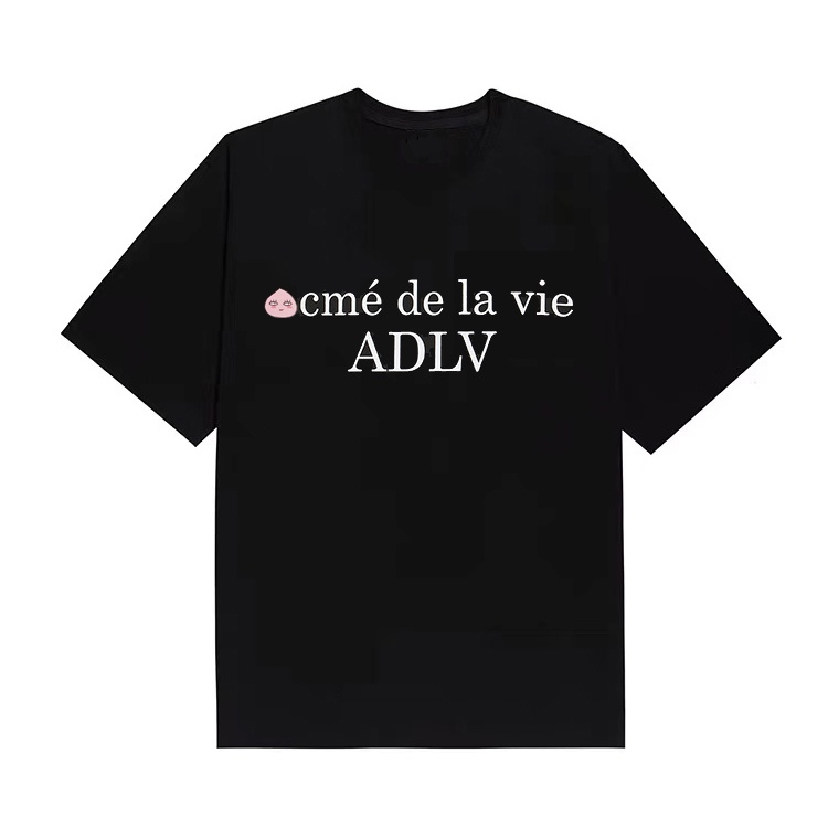 Adlv Áo Thun Cotton Tay Ngắn In Họa Tiết Thời Trang Unisex