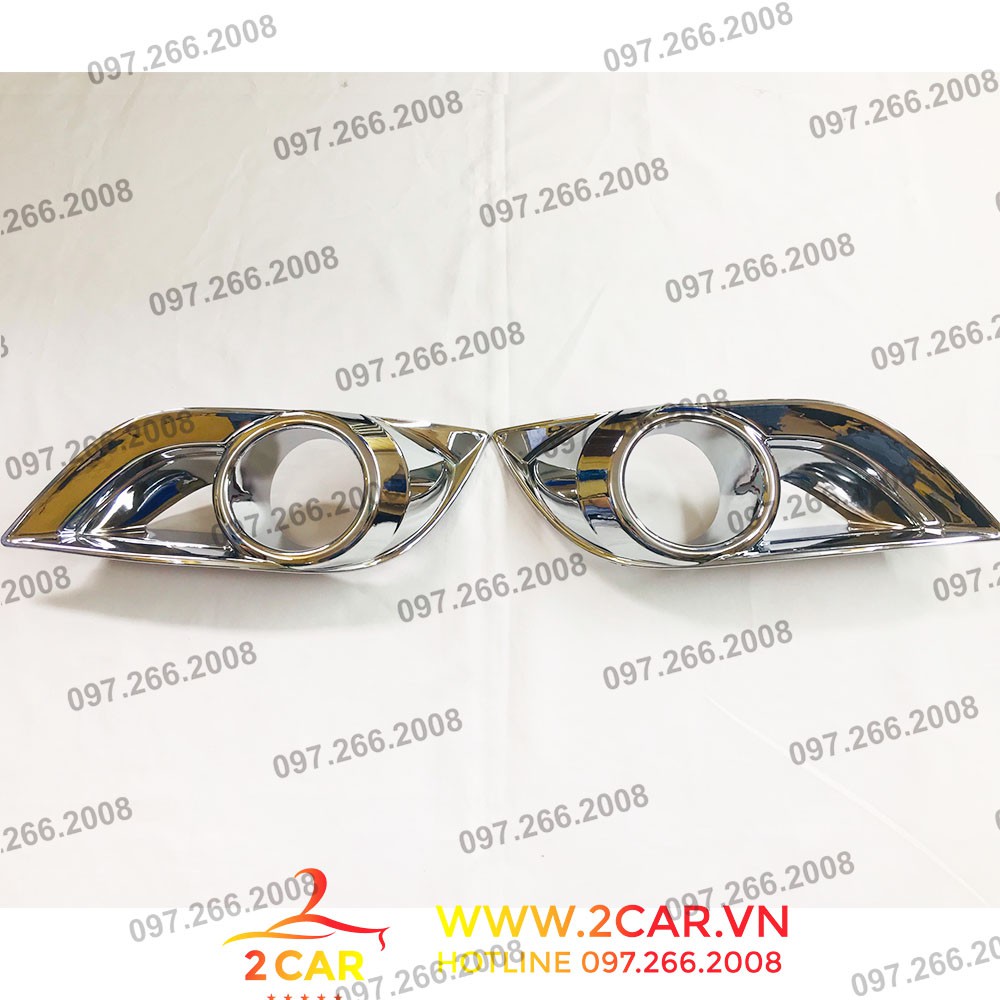 Ốp viền đèn gầm trước xe Mazda BT50 2015-2020 mạ crom cao cấp