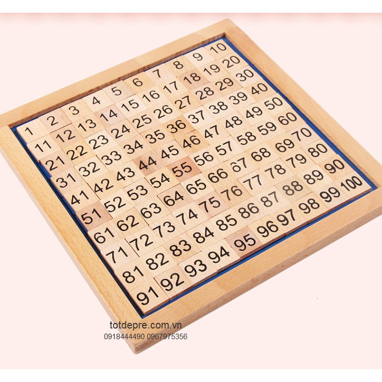 Bộ giáo cụ Montessori Bảng Pytago