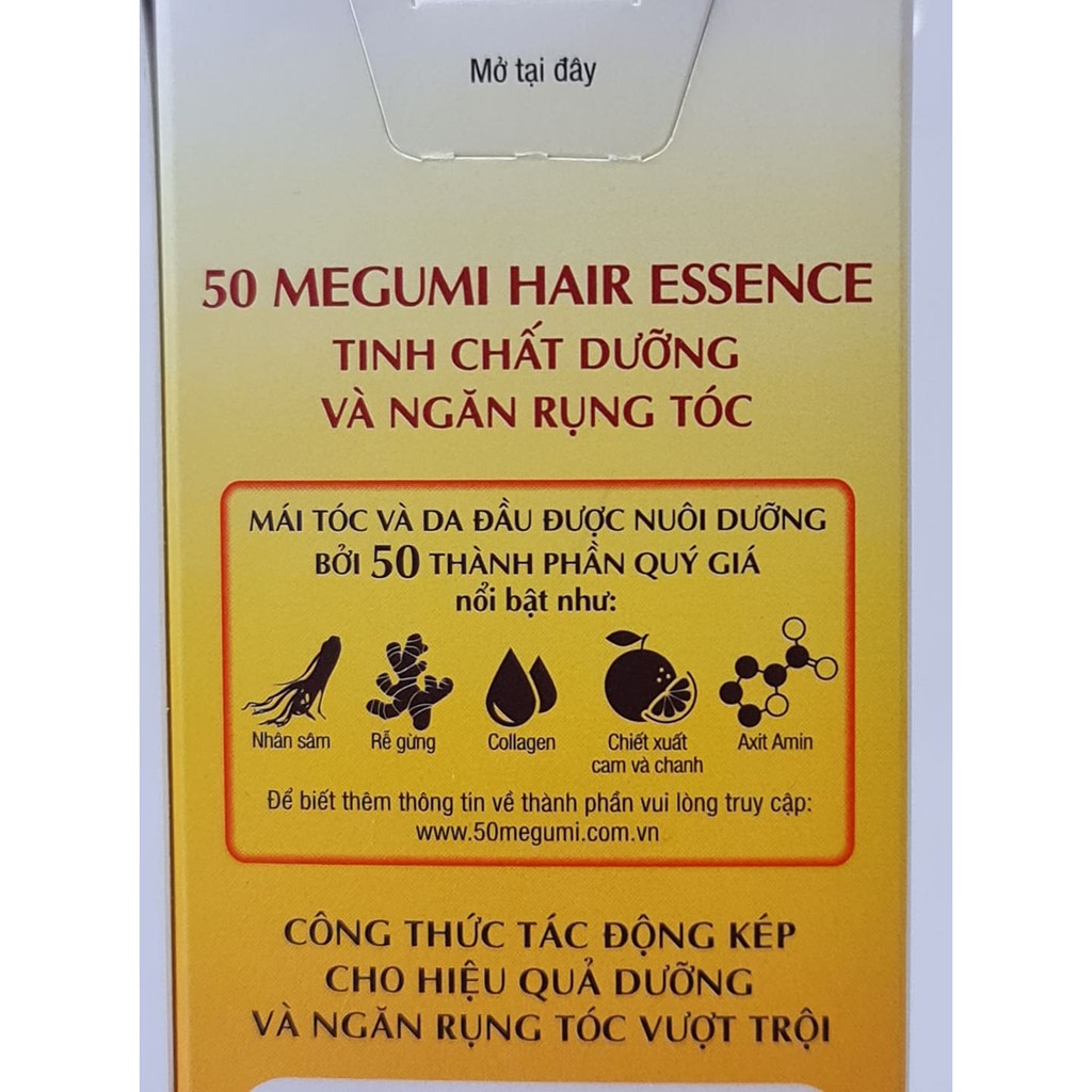 Tinh Chất Dưỡng Ngăn Rụng Tóc 50 Megumi Hair Essence 120ml