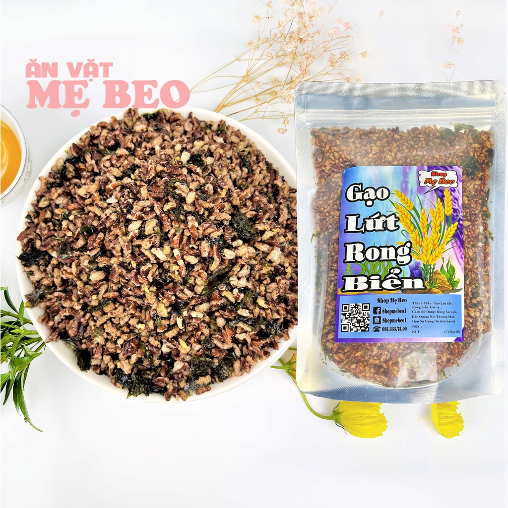 Gạo lứt huyết rồng sấy rong biển 500gr Mẹ Beo cực ngon