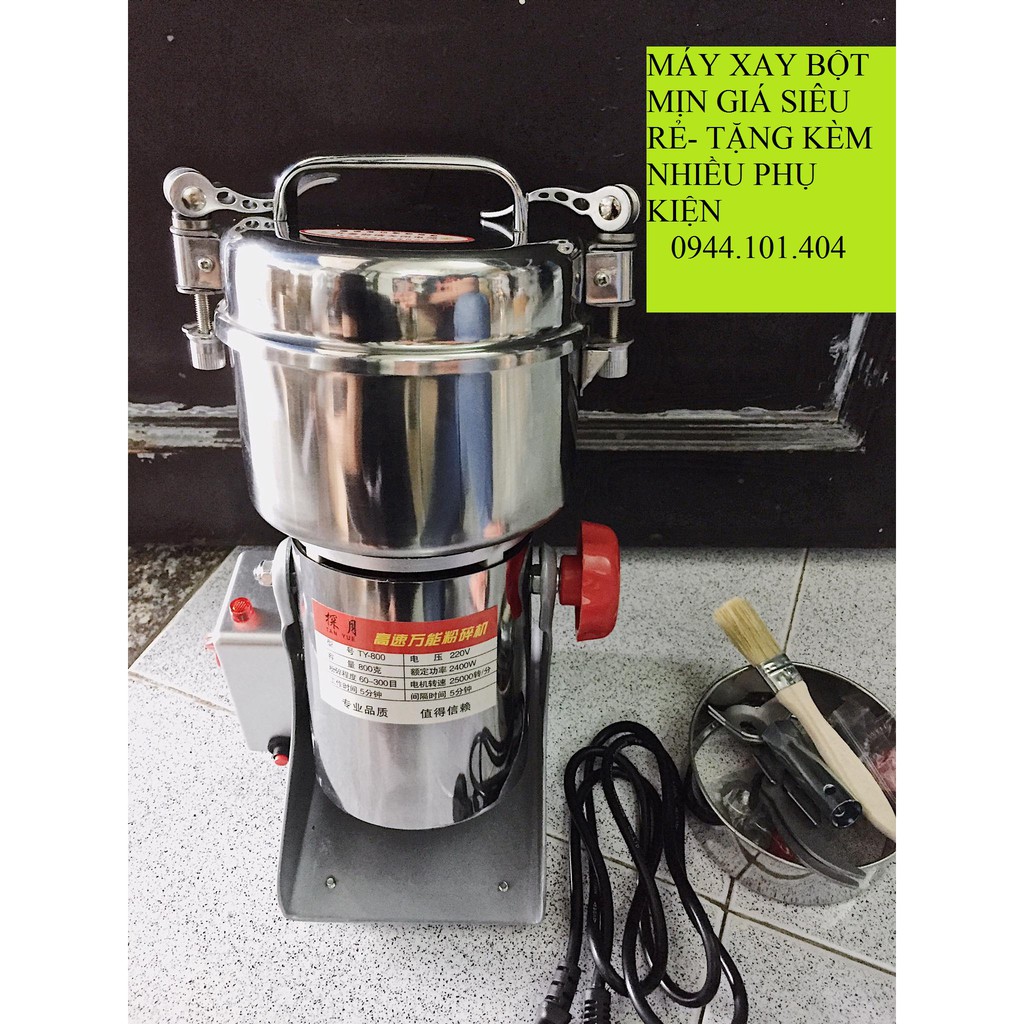 MÁY XAY BỘT SIÊU MỊN DUNG TÍCH CỰC LỚN 800G- NGHIỀN NHUYỄN MỌI LOẠI THỰC PHẨM KHÔ THÀNH BỘT