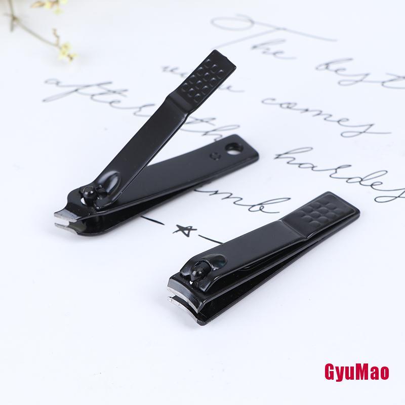 Dụng Cụ Bấm Móng Tay Bằng Thép Không Gỉ Màu Đen Chuyên Nghiệp