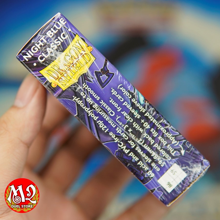 Bọc bài Yugioh Dragon Shield - Japanese size - Night Blue Classic - Màu xanh màn đêm - 60 cái - Nhập khẩu từ Mỹ