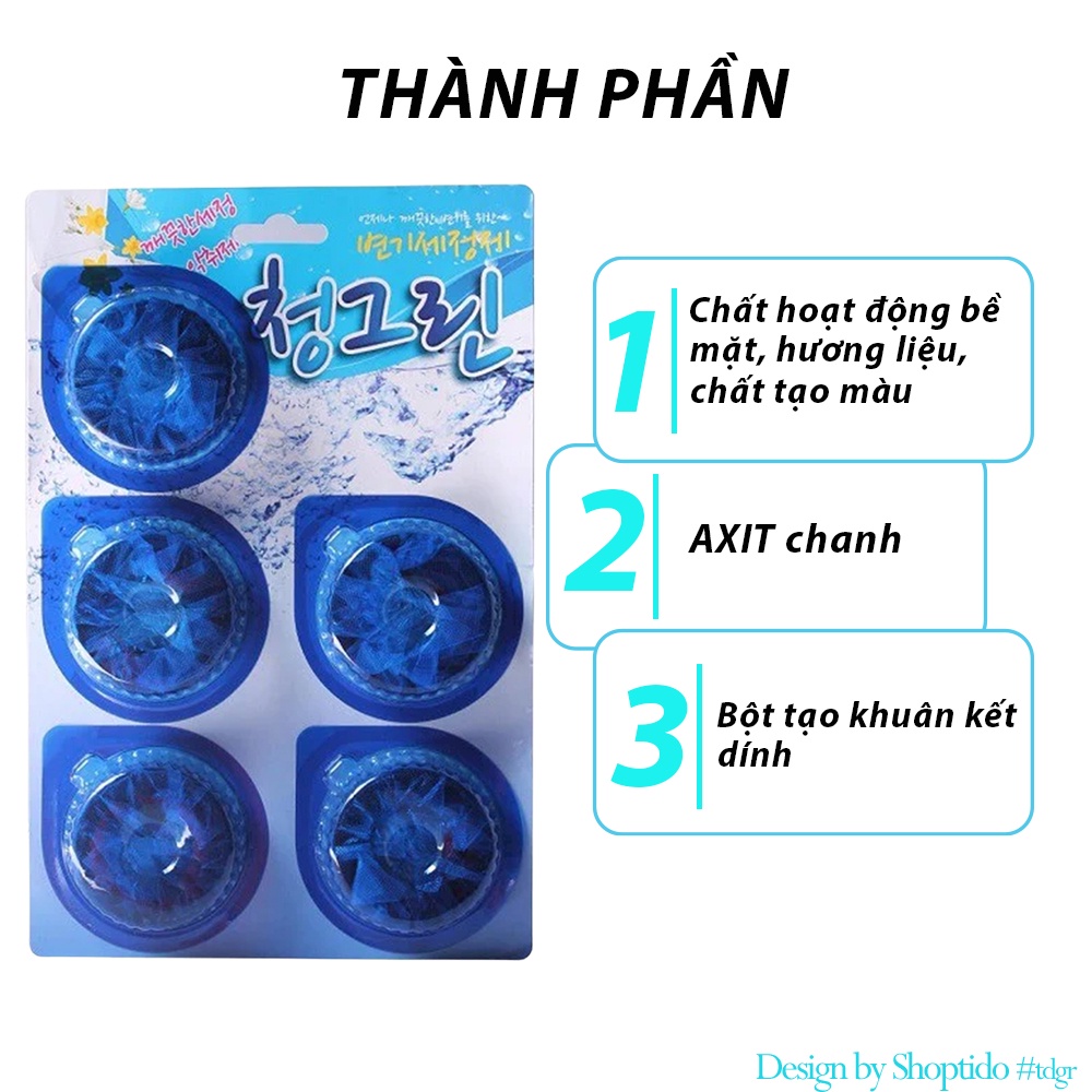 Viên tẩy vệ sinh tolet Blue Hàn Quốc Sandokkaebi 40g NPP G20shop