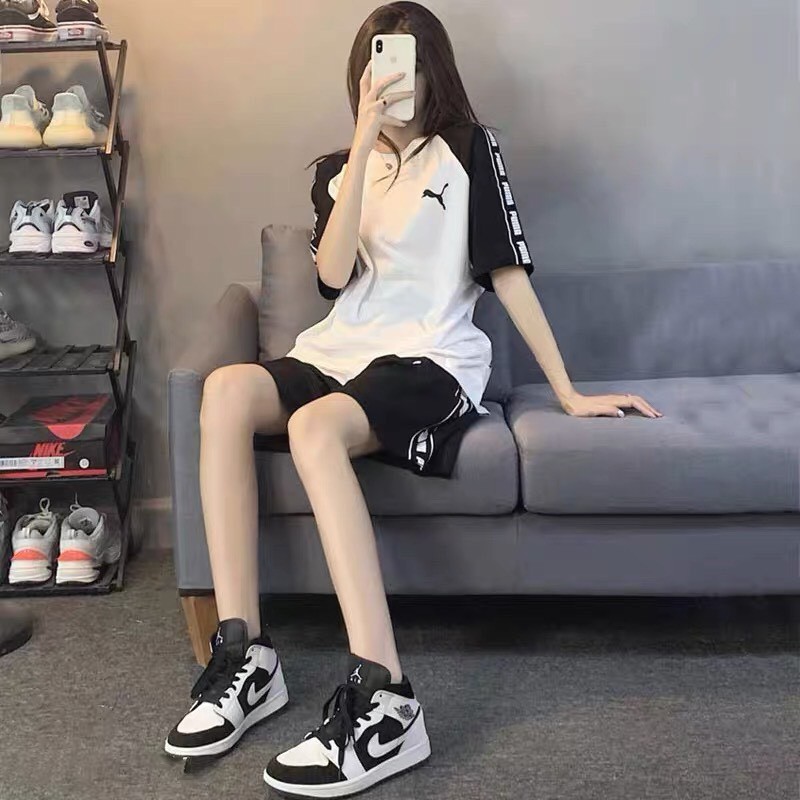 Bộ thể thao-Set thể thao nữ P.U.M.A -bộ đùi nữ co dãn 4 chiều