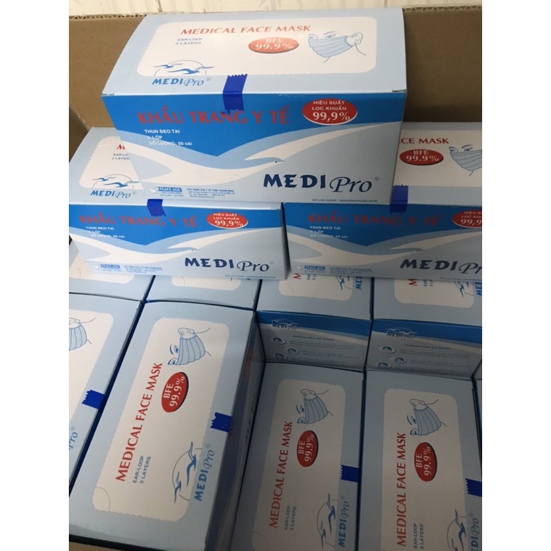 khẩu trang y tế Medipro 50 cái/ hộp | BigBuy360 - bigbuy360.vn