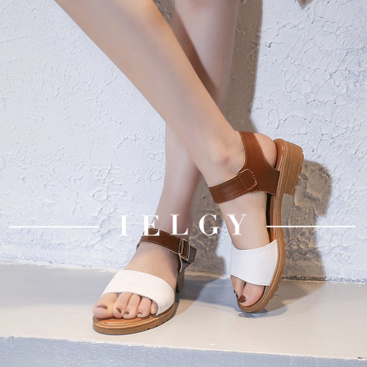 IELGY Giày sandal  phong cách Hàn Quốc trẻ trung cho nữ