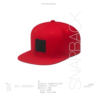 Mũ snapback thời trang nam màu đỏ logo Fox đen hàng chất lượng tiêu chuẩn xuất khẩu free size với khóa gài phía sau