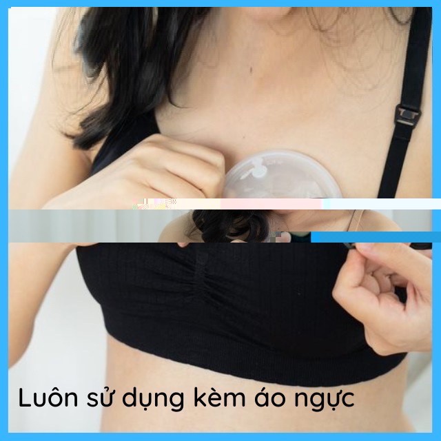 Phễu hứng sữa Aoberst không có nút đậy cho mẹ tặng 20 túi trữ sữa