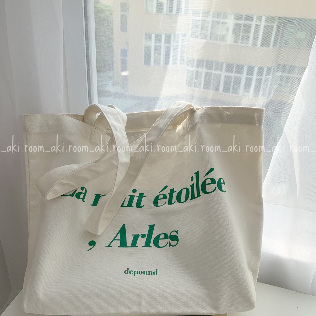 Túi tote vải ulzzang in chữ Arles