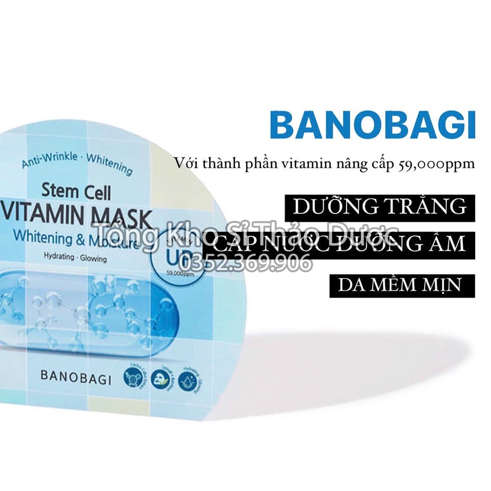 Mặt nạ giấy Banobagi (Mask dưỡng ẩm, bổ sung vitamin) - Sản phẩm cao cấp