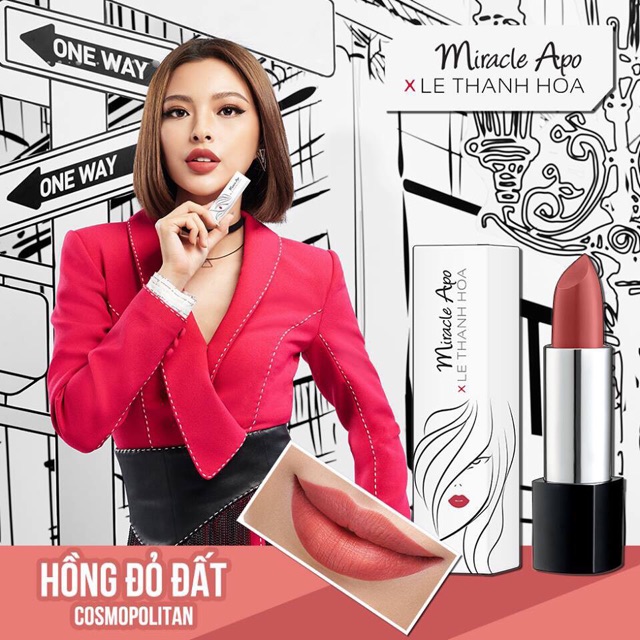 Son lì Miracle Apo x Le Thanh Hoa Lipstick Matte 4g
