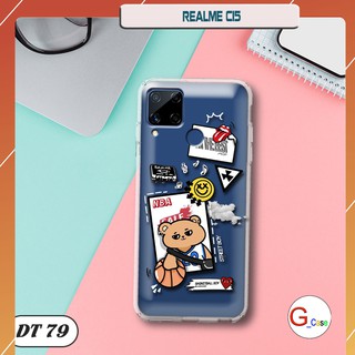 Ốp lưng dẻo trong in hình cho Realme C15