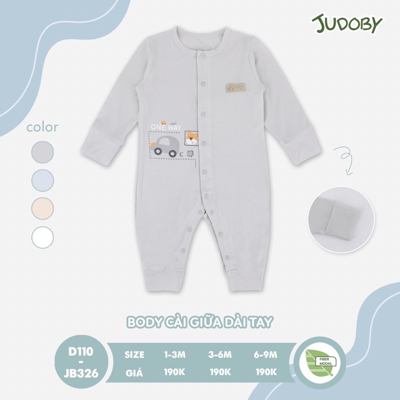 Bộ body liền thân dài tay Judoby - DOKMA  JB326 JB386