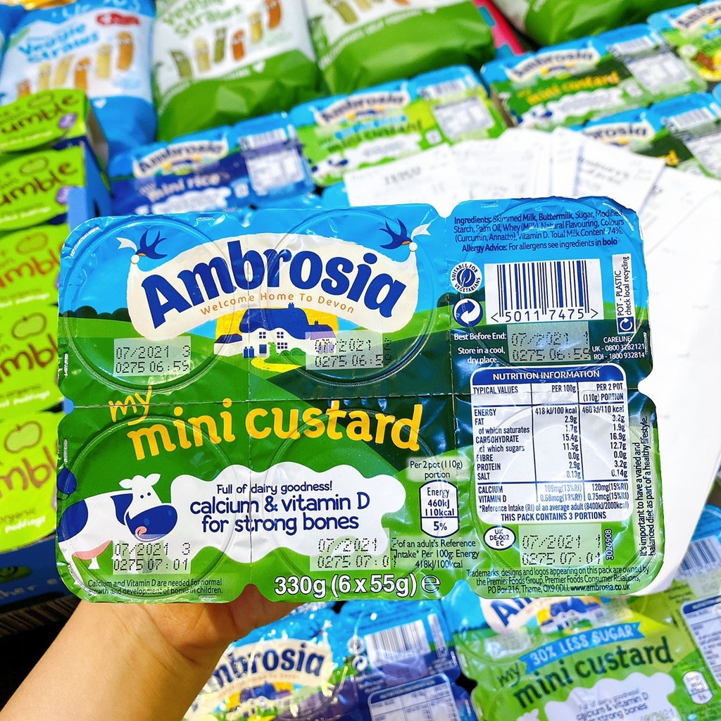 VÁNG SỮA NGUỘI AMBROSIA UK 6M+