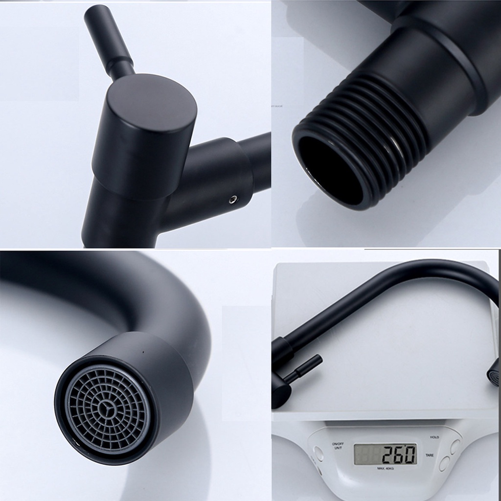 Vòi Nước Nhà Bếp BAOKEMO bkm1088 Xoay Được Bằng Thép Không Gỉ