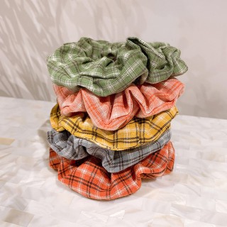 INS Scrunchies Dây buộc tóc hoa