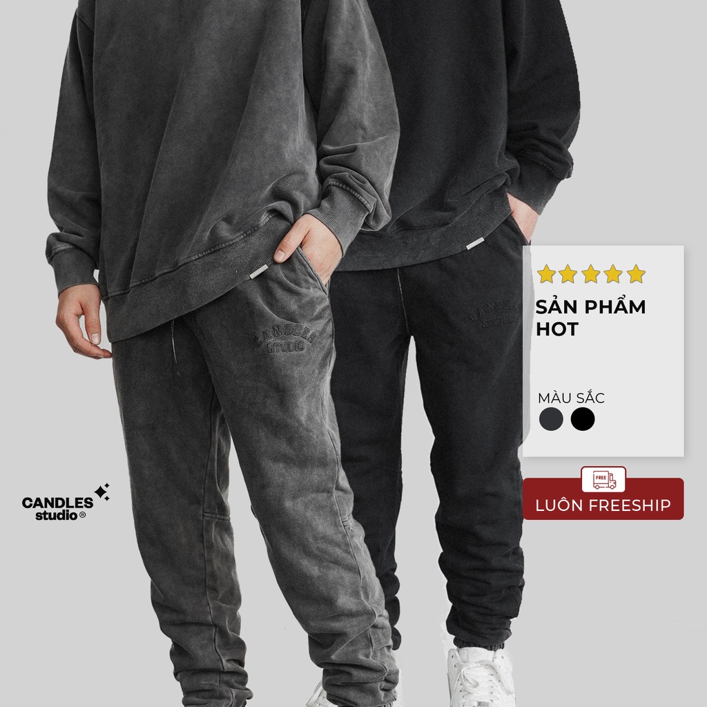 Quần nỉ sweatpant Essential Candles Studio