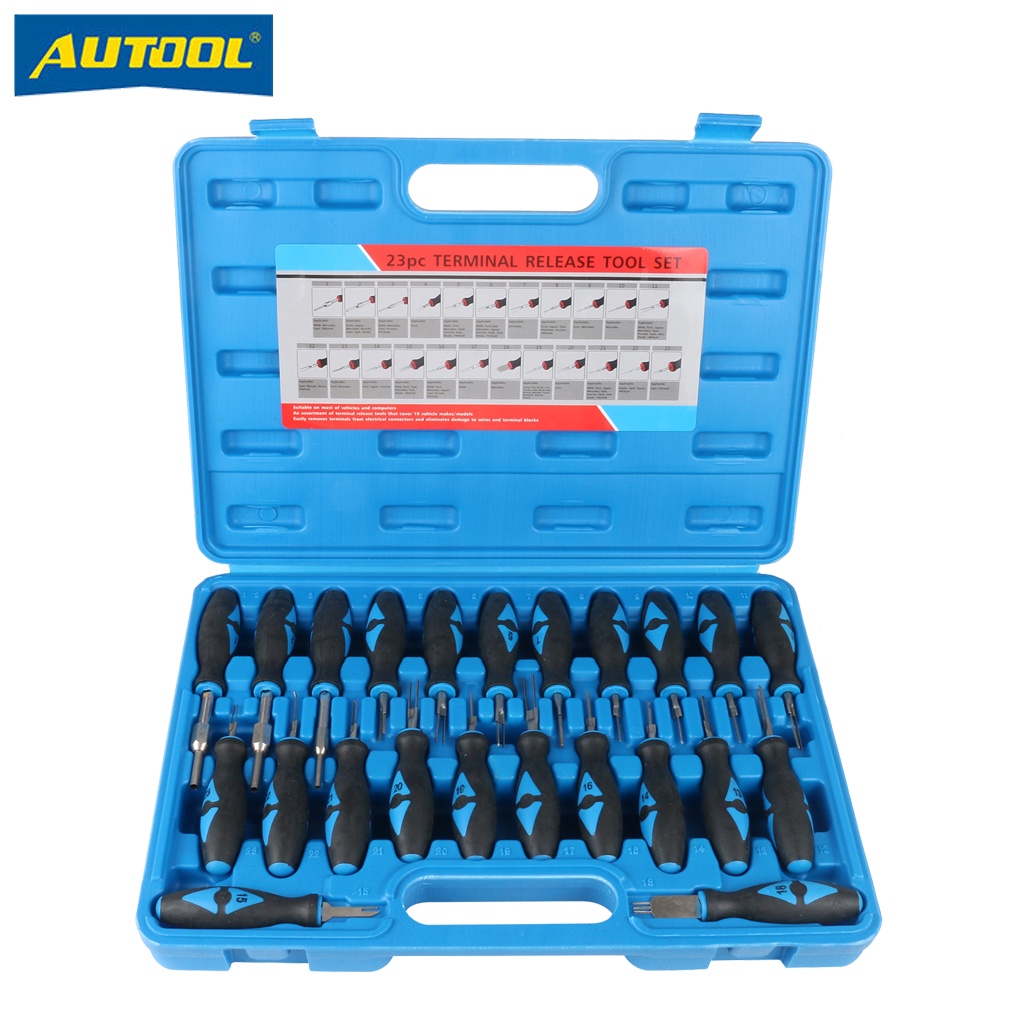 Autool Bộ 23 Món Dụng Cụ Tháo Chốt Nối Dây Điện Đầu Cuối 23 Món Thông Dụng