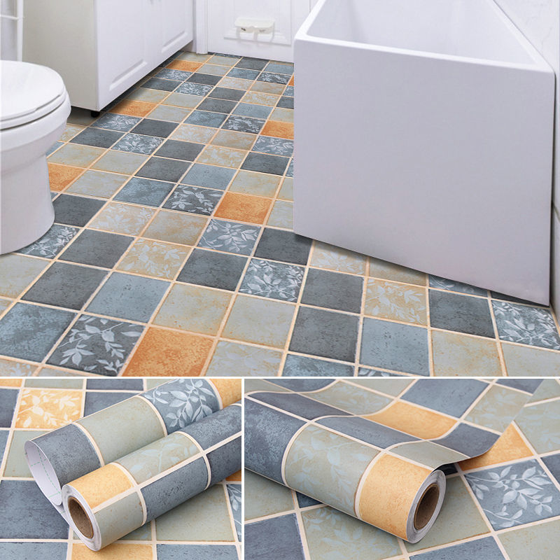Giấy dán trang trí nhà vệ sinh chống trượt họa tiết độc đáo