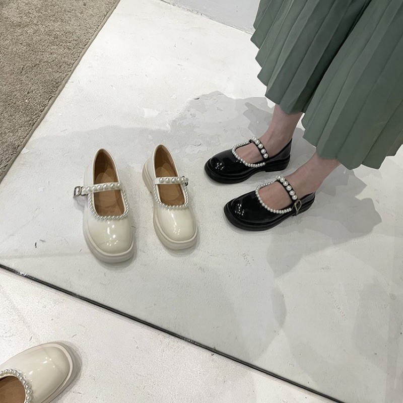 CỐ SẴN - Giày LOLITA HẠT NGỌC hothit phong cách NHẬT BẢN