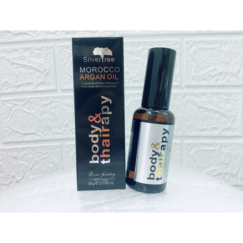 [Hàng Chính Hãng]Tinh Dầu Dưỡng Tóc Morocco Argan Oil - BODY &amp; THẢIRAPY 80ml