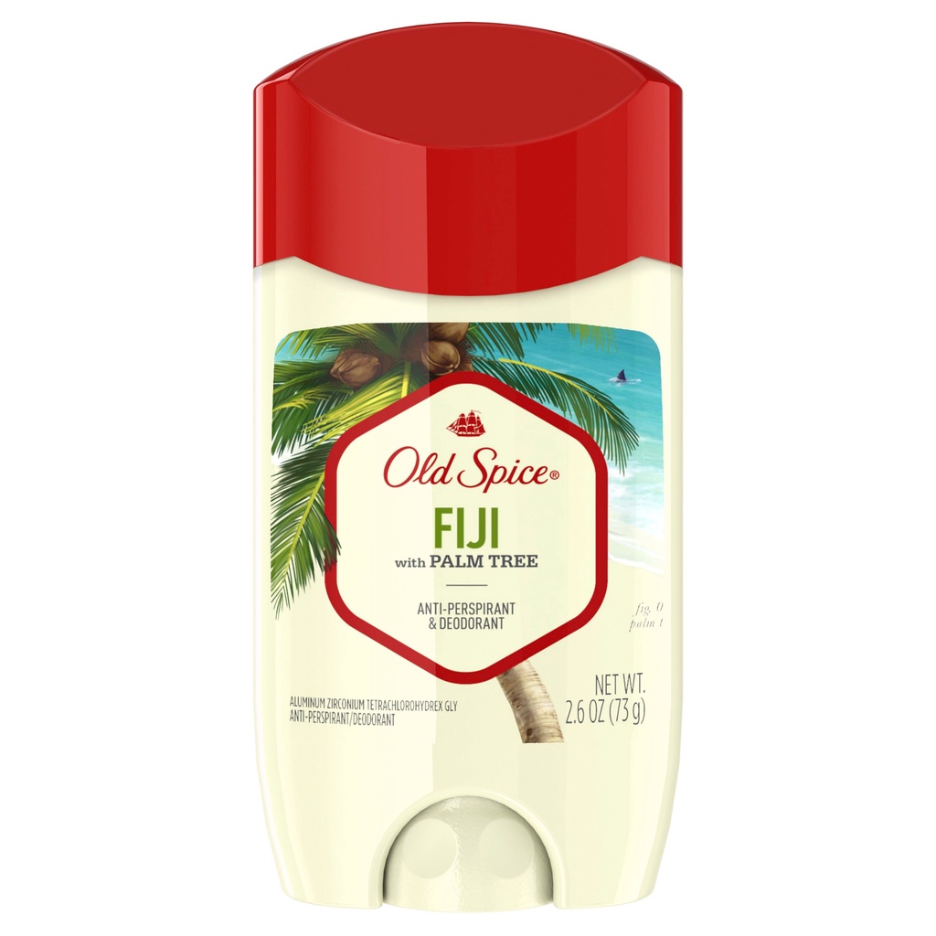 Lăn sáp khử mùi nam Old Spice Fiji 73g (sáp trắng) ngăn mồ hôi - Mỹ