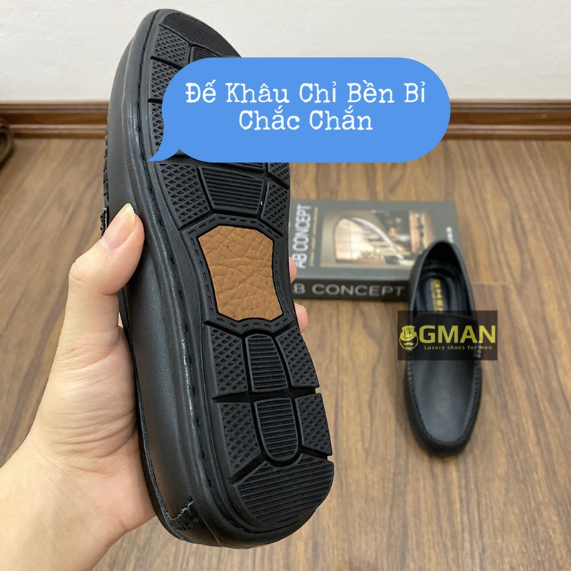 Giày da nam thiết kế da thật nguyên tấm đế cao su khâu chỉ bảo hành 1 năm TK0102