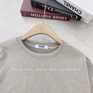 áo pull trơn basic dài tay -áo 3158 tay bo