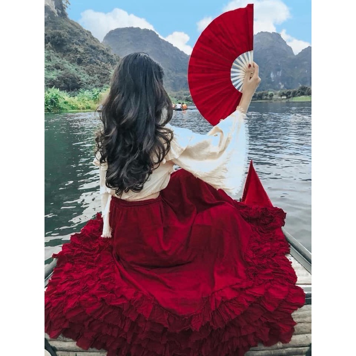 Chân váy xô bèo tầng