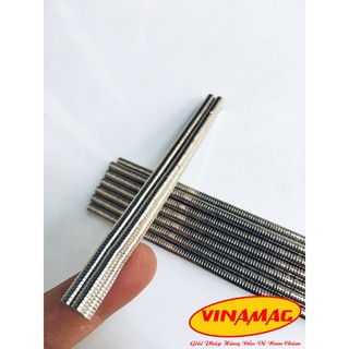 100 Viên 5x1mm nam châm trắng đất hiếm lực từ cực mạnh, nam châm nguyên liệu hoa tai không bấm