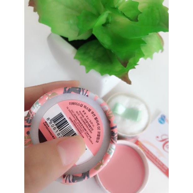 Phấn má hồng dạng bột siêu mịn kiềm dầu lâu trôi màu sắc trẻ trung Hàn Quốc The Face Shop Pastel Cushion Blusher 6g | BigBuy360 - bigbuy360.vn