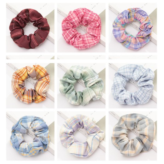 Dây Buộc Tóc Scrunchies Vải Cao Cấp Co Giãn Phối Nhiều Màu Link 1