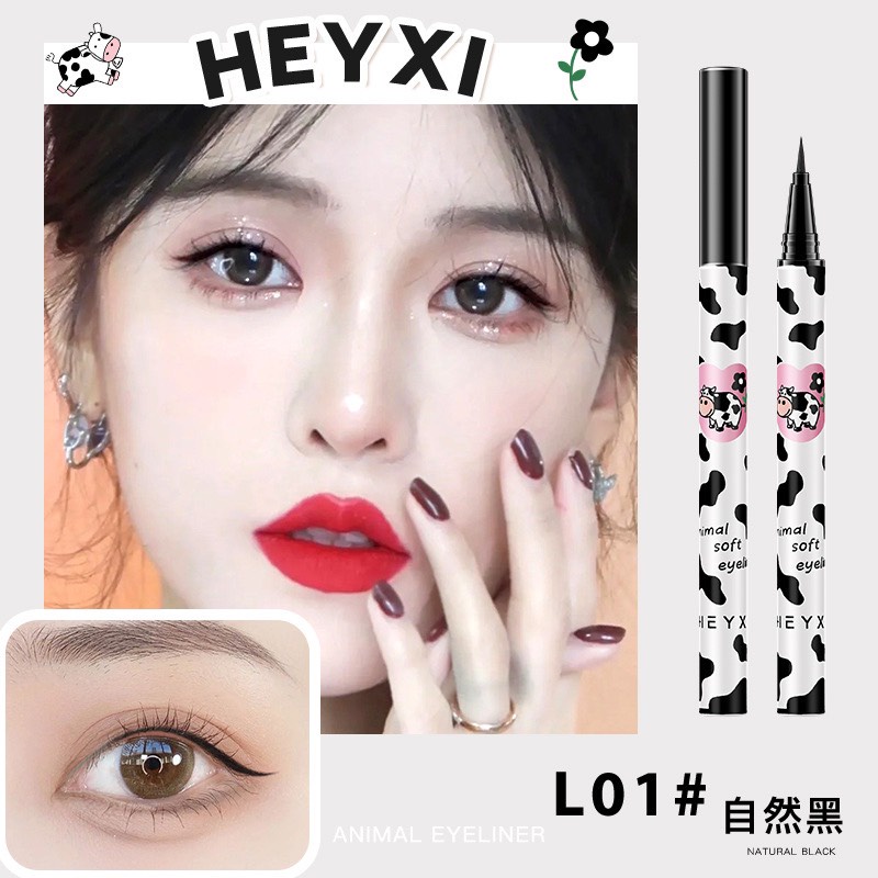 Bút kẻ mắt HEYXI Eyeliner bò sữa chống thấm nước lâu trôi nhanh khô HBKM3