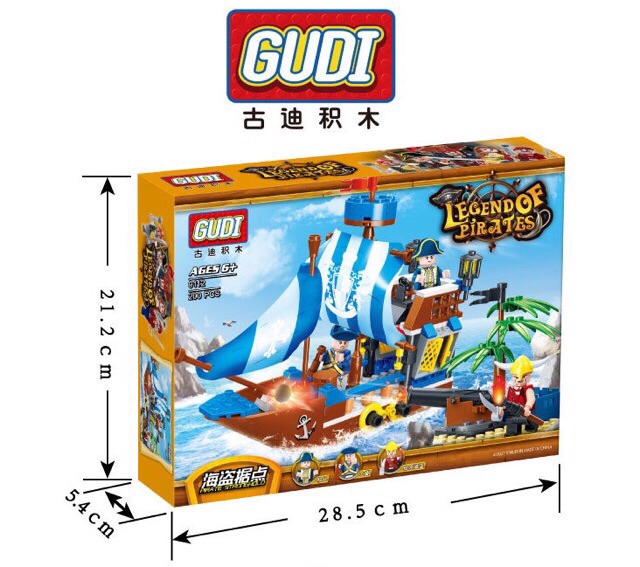 Lắp ráp gudi 9111 -mô hình tàu ở hải cảng