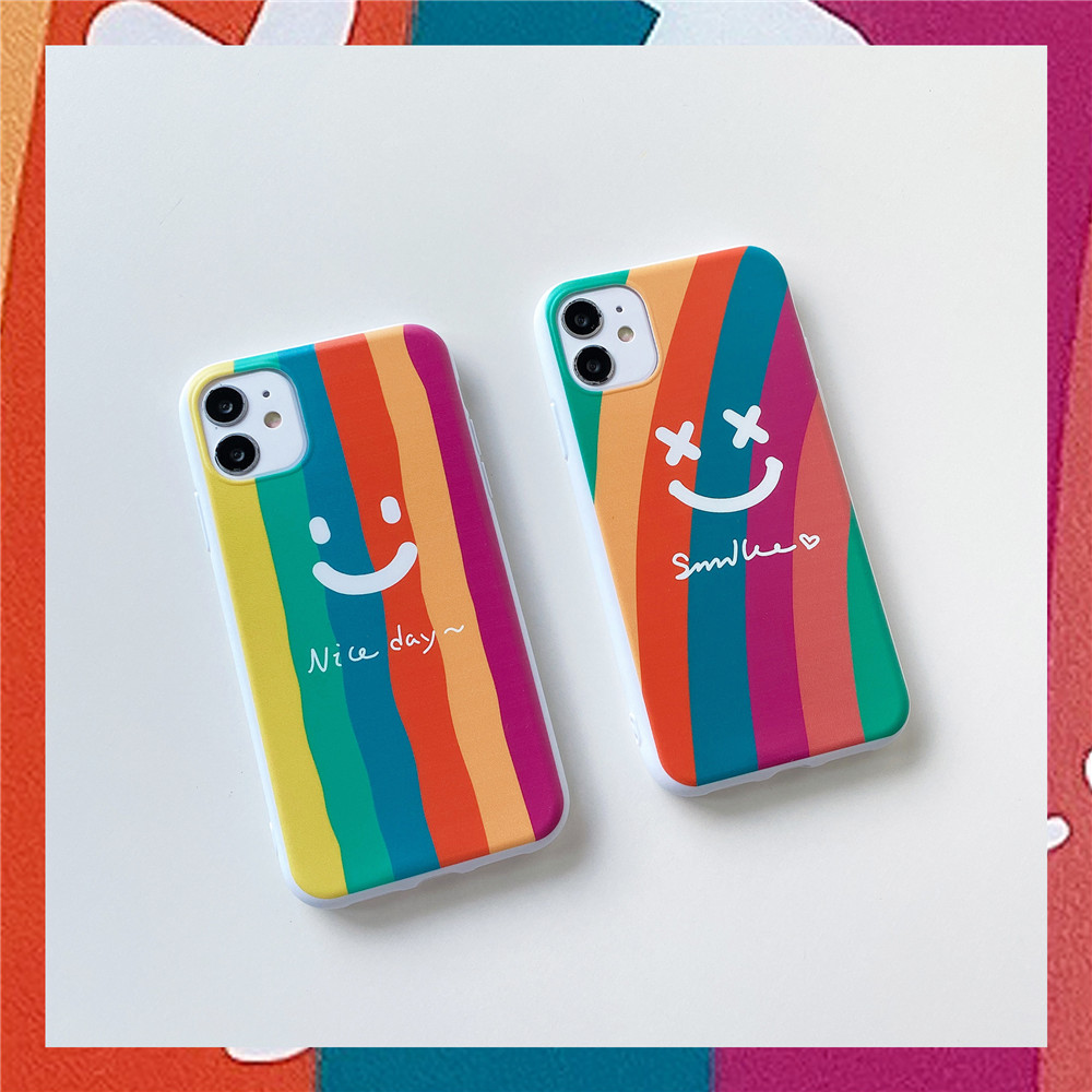 Ốp Điện Thoại Silicon Màu Kẹo Hình Cầu Vồng Cho Iphone 12 11 Pro Max Xs Max Xr 8 Plus 7 Plus 6 6s Plus 5 5s Se 2020 | BigBuy360 - bigbuy360.vn