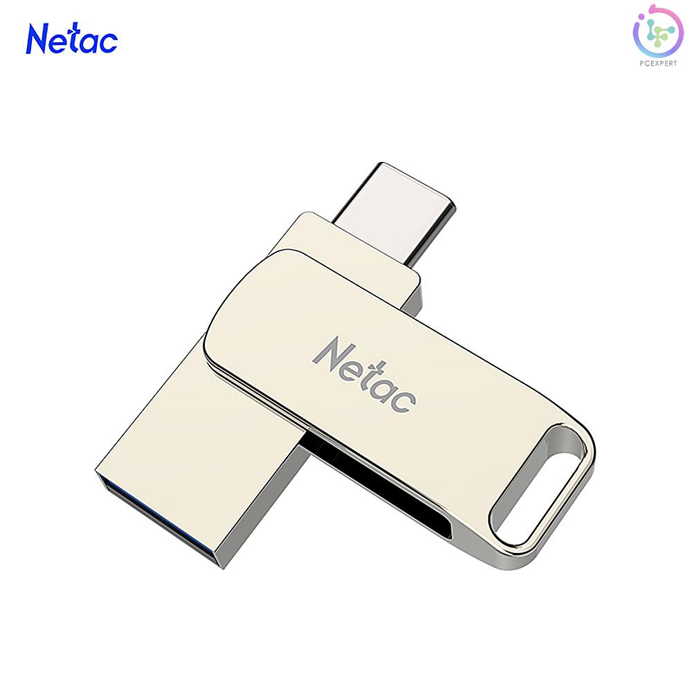 Netac U783C Type-C + USB Double Interface Flash Drive Plug &amp; Play Mobile Phone Memory Expansion U Disk Silver