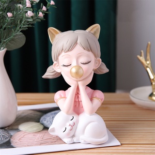 [Mô hình tượng điêu khắc tượng thổi cô gái cho gia đình
