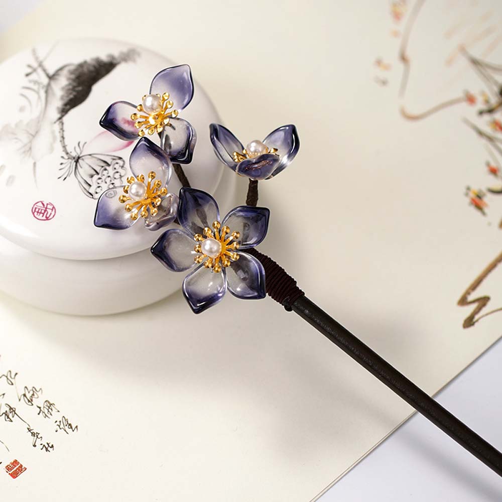 Trâm Cài Tóc Trang Trí Hoa Phong Cách Cổ Điển Cho Nữ